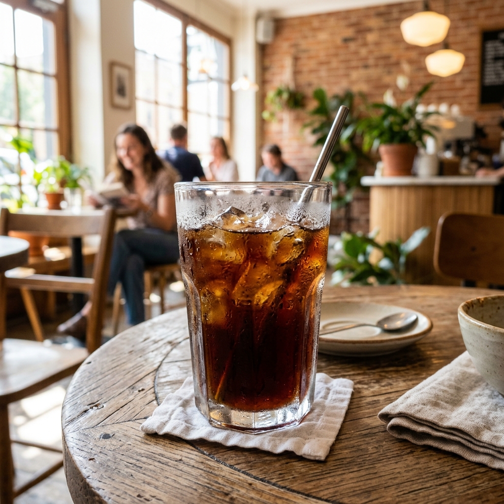 House Cold Brew coffee in a glass